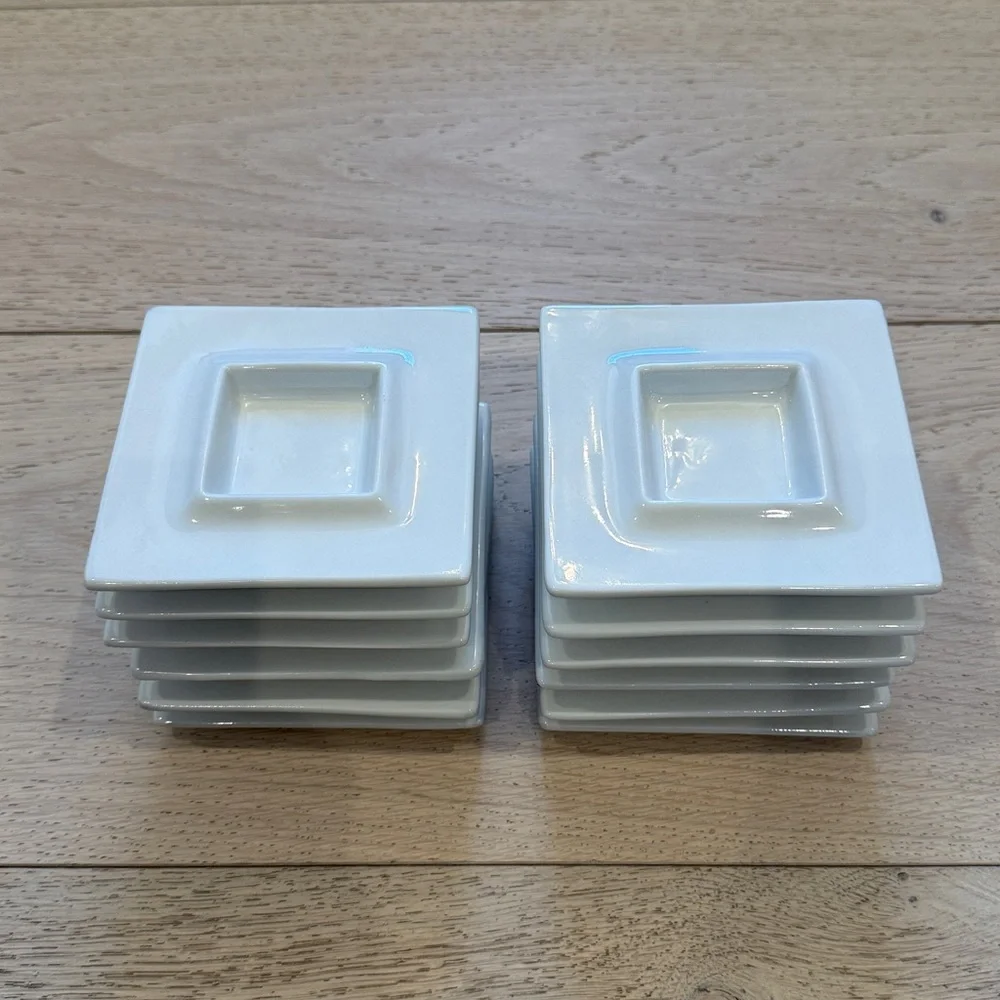 Crate & Barrel Square Mini Dipping Dish | 12 Total